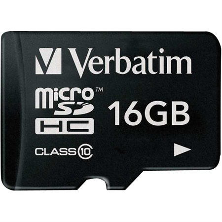 Carte mémoire micro SDHC / SDXC Premium avec adaptateur Classe 10 SDHC, 45 Mo / s 16 Go