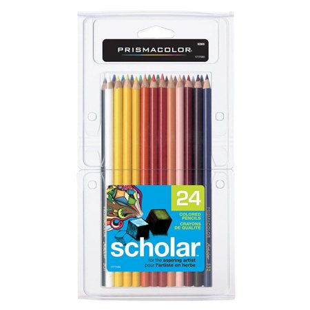 Scholar™ Wooden Colouring Pencils box of 24