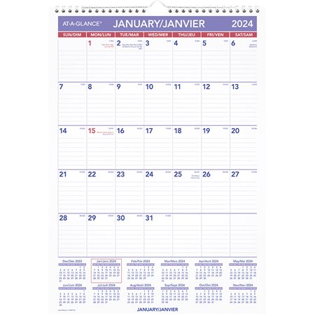 Recycled Monthly Wall Calendar (2025) 12 x 17 in.
