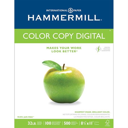 Papier Hammermill Color Copy Digital 32 lb. Paquet de 500. lettre