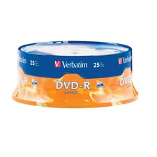 16x writable DVD-R disk Spindle. pkg 25