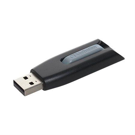 Clé USB à mémoire flash Store 'n' Go V3 64 Go noir / gris