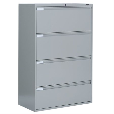 Fileworks® 9300 Plus Lateral Filing Cabinets 4 drawers grey