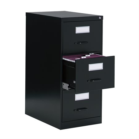 Fileworks® 2600 Vertical Filing Cabinets 3 drawers, legal size black