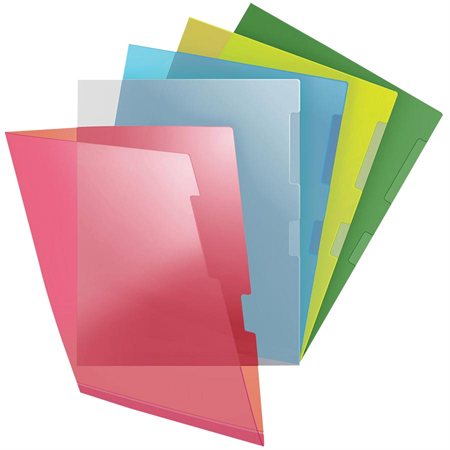 Heavy-Duty Transparent Folders Letter size green