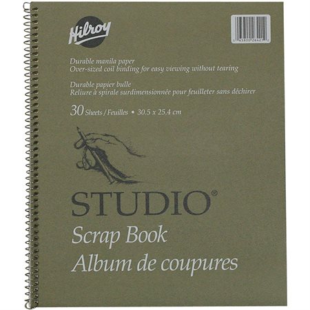 Album de coupures Studio® 12 x 10”, 30 feuilles.