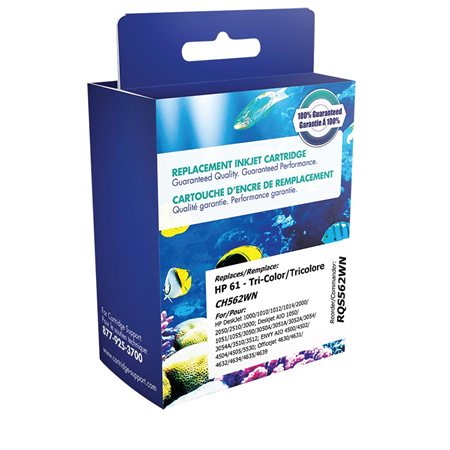 Remanufactured Ink Jet Cartridge (Alternative to HP 61) colour