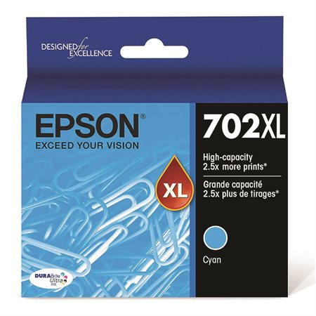 Epson 702XL High Yield InkJet Cartridge cyan