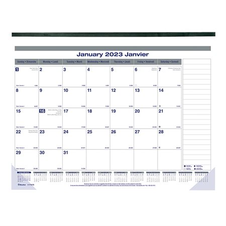 Net Zero Carbon™ Monthly Desk Pad Calendar (2024)