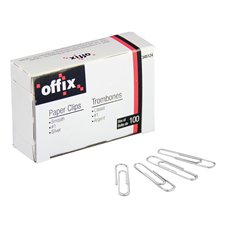 Offix® Paper Clips #1 (1-3/16") smooth