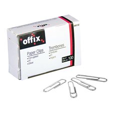 Offix® Paper Clips #1 (1-3/16") non-skid