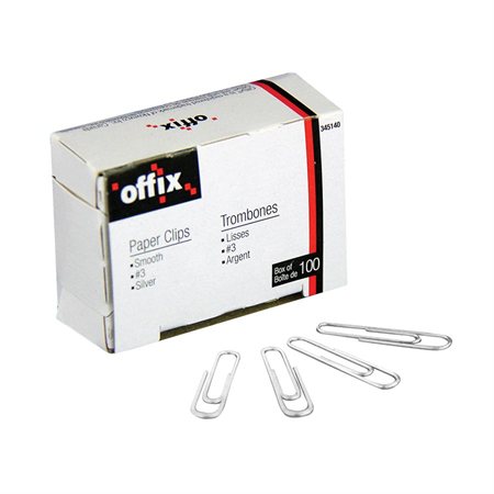 Offix® Paper Clips #3 (15 / 16") smooth
