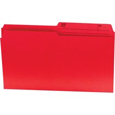 Offix® Reversible Coloured File Folders Legal size red