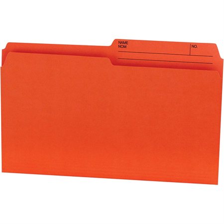 Offix® Reversible Coloured File Folders Legal size orange