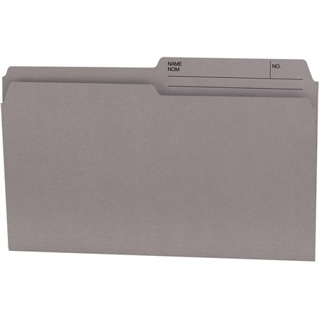 Offix® Reversible Coloured File Folders Legal size grey