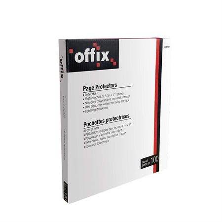 Protège-feuilles Offix® bte 100