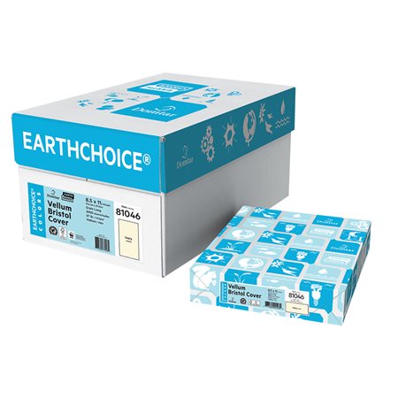 EarthChoice® Bristol Multipurpose Cover Stock Letter size, 8-1 / 2 x 11" ivory