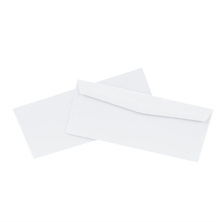 Enveloppe blanche standard Sans fenêtre. #10, 4-1 / 8 x 9-1 / 2 po. (bte 500)