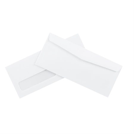 Standard White Envelope With window. #10, 4-1 / 8 x 9-1 / 2 po. (box 500)