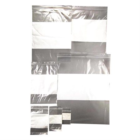 #2 White-Block Resealable Zipper Bag 6 x 9"