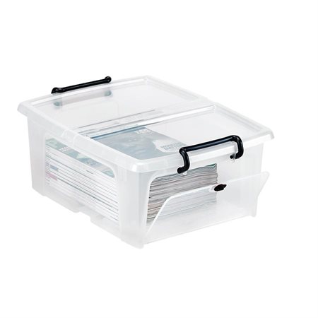 Strata Plastic Storage Box 20  litres - side opening – 18 x 14 x 7-1 / 4"H