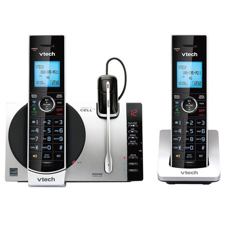 DS6771-3 Connect to Cell™ 2-Handset Cordless Phone with Headset