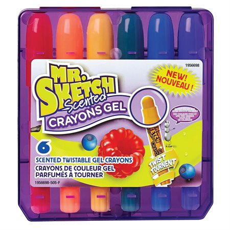 Crayons de couleur gel parfumés à tourner Mr. Sketch Scented™ pqt 6