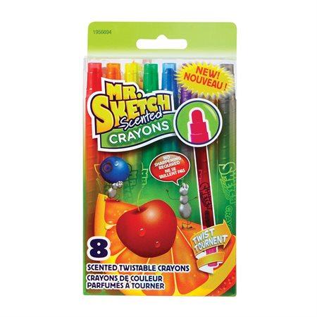 Crayons de couleur parfumés à tourner Mr. Sketch Scented™ pqt 8
