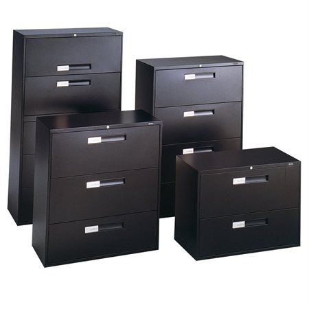 Fileworks® 9300 Lateral Filing Cabinets 4 drawers black