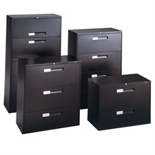 Fileworks® 9300 Lateral Filing Cabinets 3 drawers black