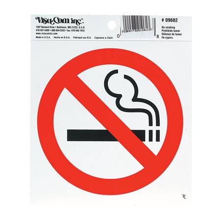 No smoking Sign 9 x 9”