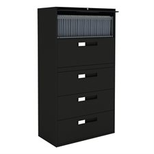 Fileworks® 9300 Lateral Filing Cabinets 5 drawers black