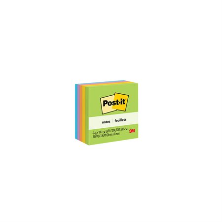 Feuillets originaux Post-it® - collection paradis floral 3 x 3 po bloc de 100 feuillets (pqt 5)