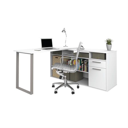 Solay L-Shaped Desk white