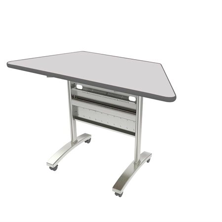Tucana Conference Table Trapezoid Table Top, 48 x 24" grey