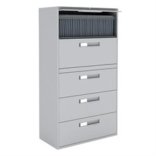 Fileworks® 9300 Lateral Filing Cabinets 5 drawers grey