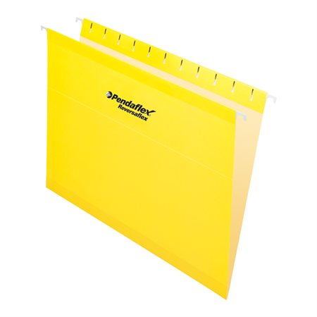 Reversaflex® Hanging File Folders Letter size yellow