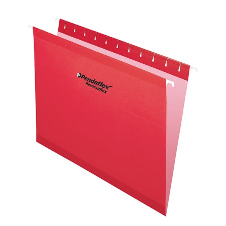 Reversaflex® Hanging File Folders Letter size red