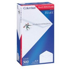 X-back white envelope Box of 500 #8   3-5 / 8 x 6-1 / 2”