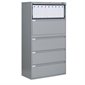 Fileworks® 9300 Plus Lateral Filing Cabinets 5 drawers grey