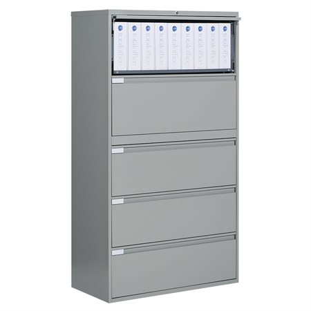 Fileworks® 9300 Plus Lateral Filing Cabinets 5 drawers grey