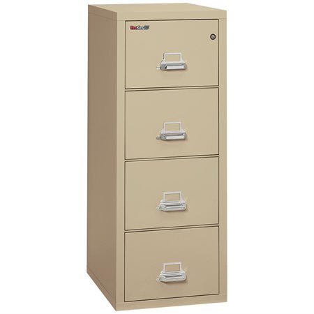 25® Series Fireproof Vertical File 4 drawers. 52-3 / 4 in. H. parchment