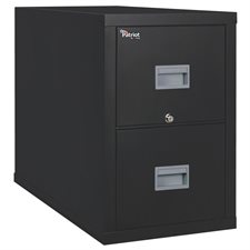 Patriot Letter Size Fireproof Vertical File Cabinet 2 drawers, 27-3/4 in. H. black