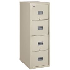 Patriot Letter Size Fireproof Vertical File Cabinet 4 drawers, 52-3/4 in. H. parchment
