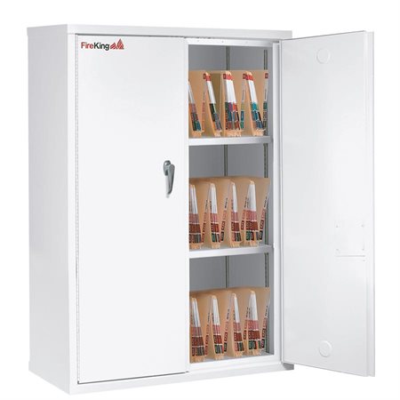 Fireproof Storage Cabinets with End Tab Inserts 36 x 44 in. white