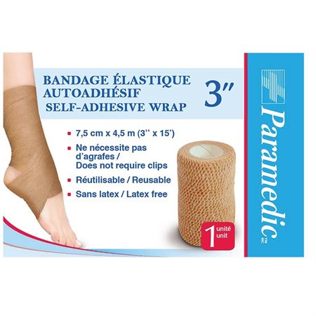 Bandage élastique autoadhésif 3" x 15 pi.