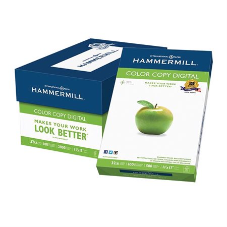 Hammermill Color Copy Digital Paper 32 lb. Pack of 500. 11 x 17