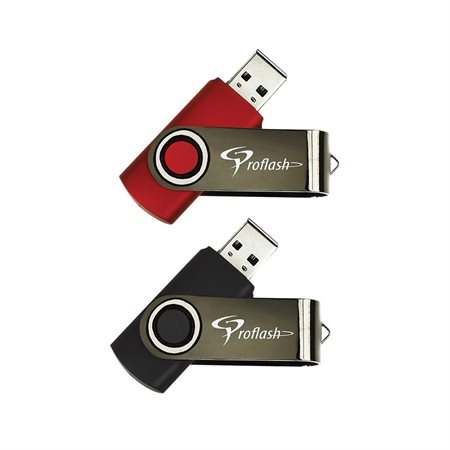 Clé USB à mémoire flash Classic USB 2.0 16 Go - paquet de 2 (noir / rouge)