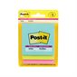 Post-it® Super Sticky Notes - Supernova Neons Collection 3 x 3 in. 45-sheet pad (pkg 3)