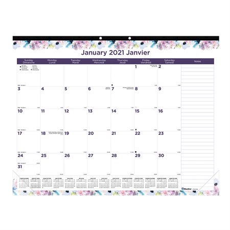 Monthly Desk Pad (2021) 22 x 17 in.